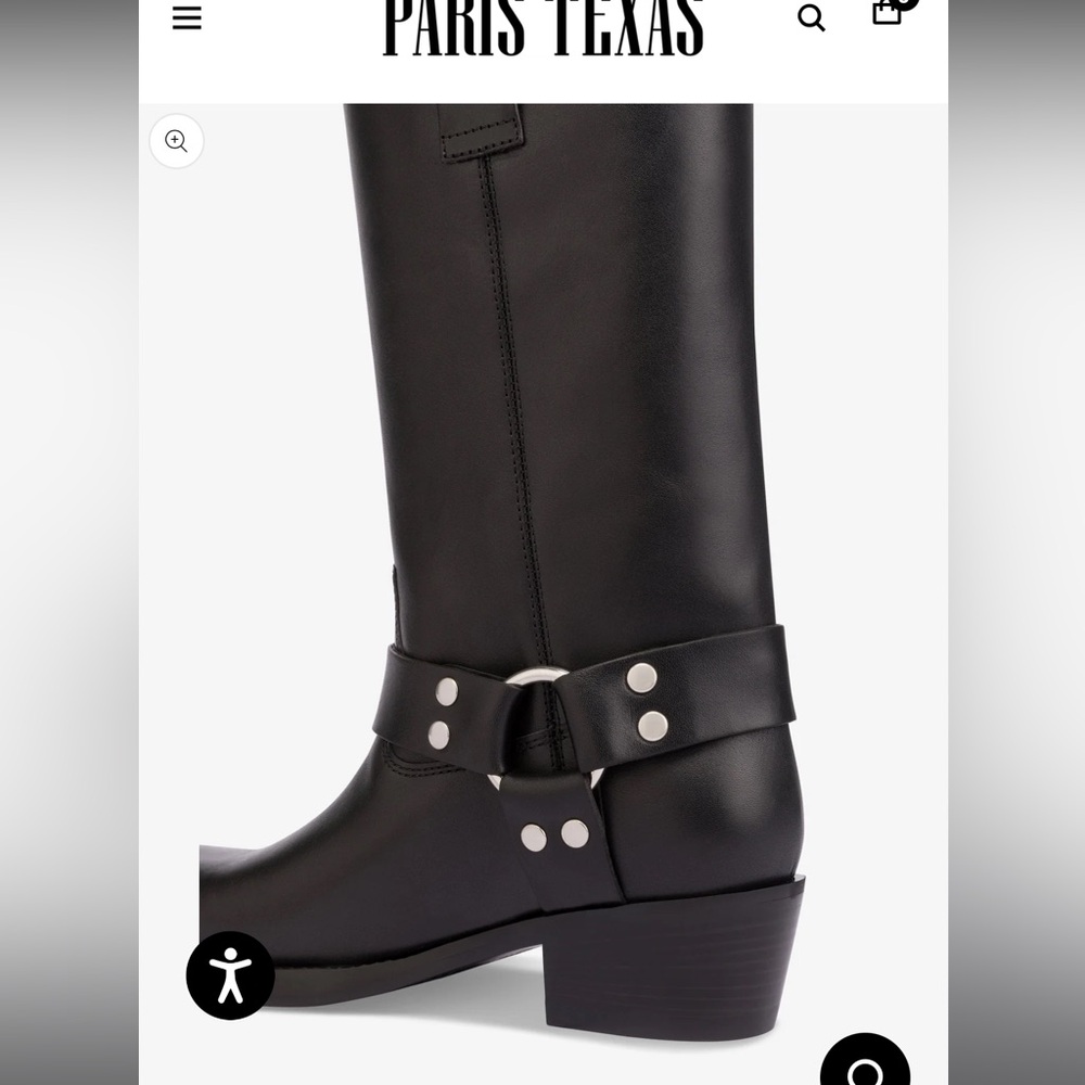 Paris Texas Roxy Boot Black leather BRAND NEW - Picture 2 of 7